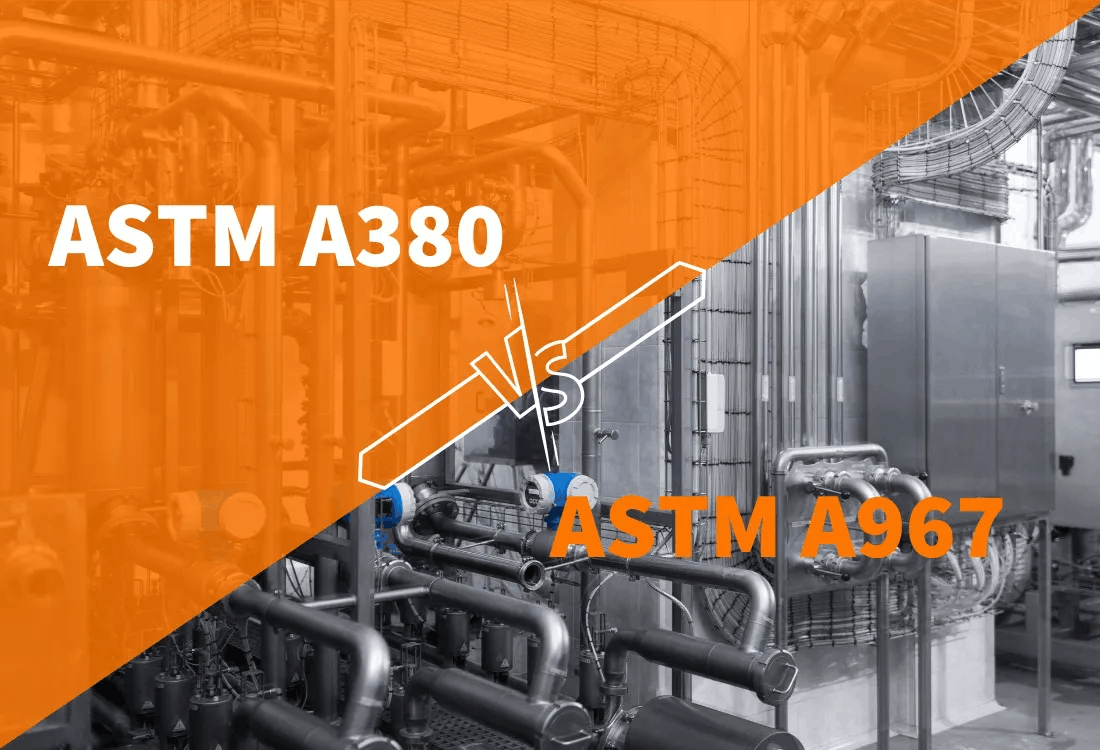 astm a380 vs a967 stainless steel passivation process